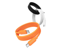 USAMS Kabel 60W 3A Silicone Fast Charging USB-C do USB-C pomarańcz - 1568985 - zdjęcie 4